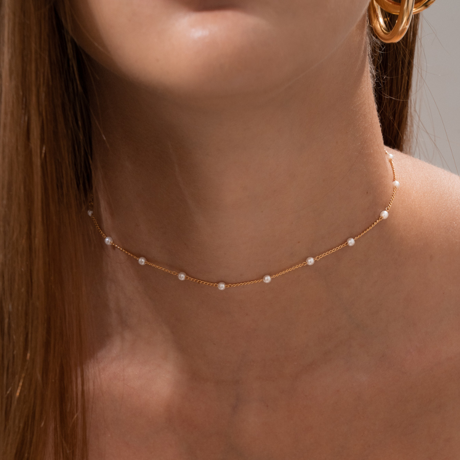 Choker Perlas